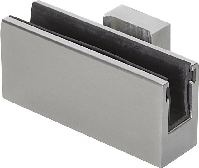 Dieda 2er Set Universalhalter aus Aluminium für Aluminiumgeländer in Silber - Bild 1