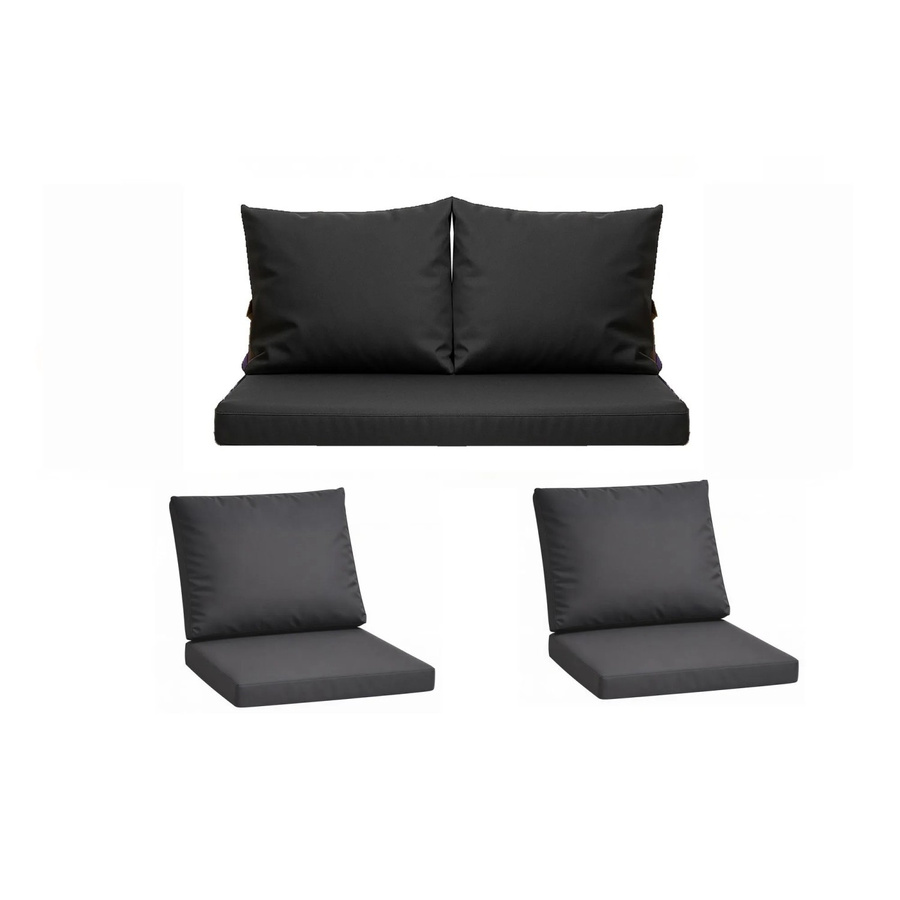 Setgarden Komfort Set Gartenloungekissen für Technorattan-Möbel in Anthrazit, 1-teilig, B/T: 120 x 60 cm - Bild 2