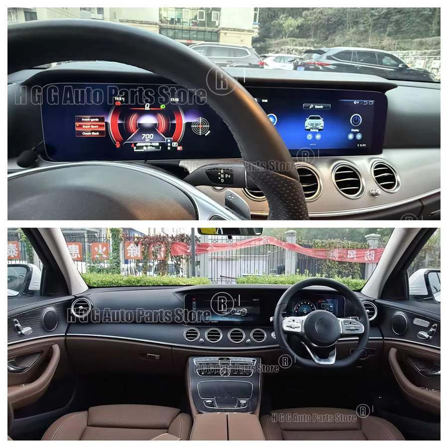 YANFU Android 13 Autoradio mit 12,3 Zoll Display für Mercedes Benz E-Klasse W213 2016-2023, CarPlay Touch-Navigation, Schwarz - Bild 6