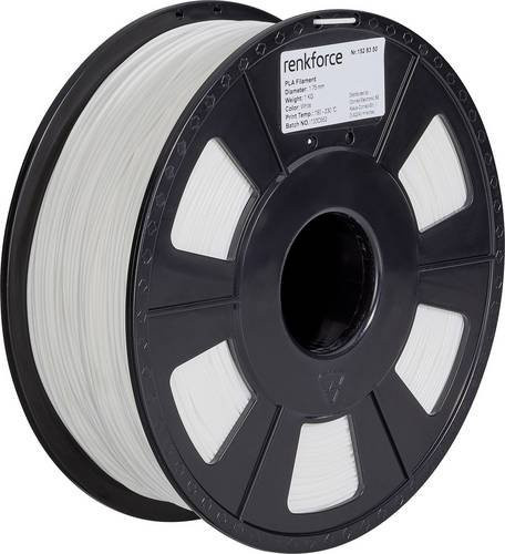 Renkforce RF-4511190 PLA Pro Filament 1,75 mm Weiß 1000 g - Bild 1