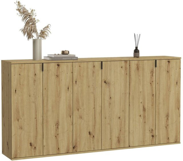Garderobe xonox.home PROJEKT in Eiche Nachbildung, Farbe Braun, B/H/T: 183 x 99 x 34 cm - Bild 1