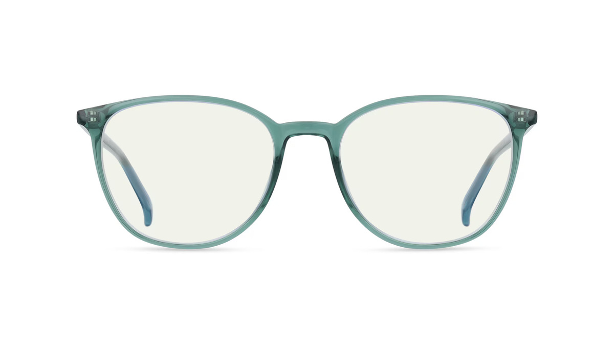 Fielmann ABC 064 Korrektionsbrille, Damen, Vollrand, Oval, Acetat, grün, Blaulichtfilter - Bild 1