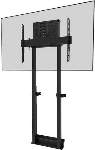 Neomounts WL55-875BL MOVE Lift motorisierte Monitor-Wandhalterung für 1 Display bis 100 Zoll, 110 kg, höhenverstellbar mit Kabelkanal und Hardwarefach, Schwarz - Bild 1