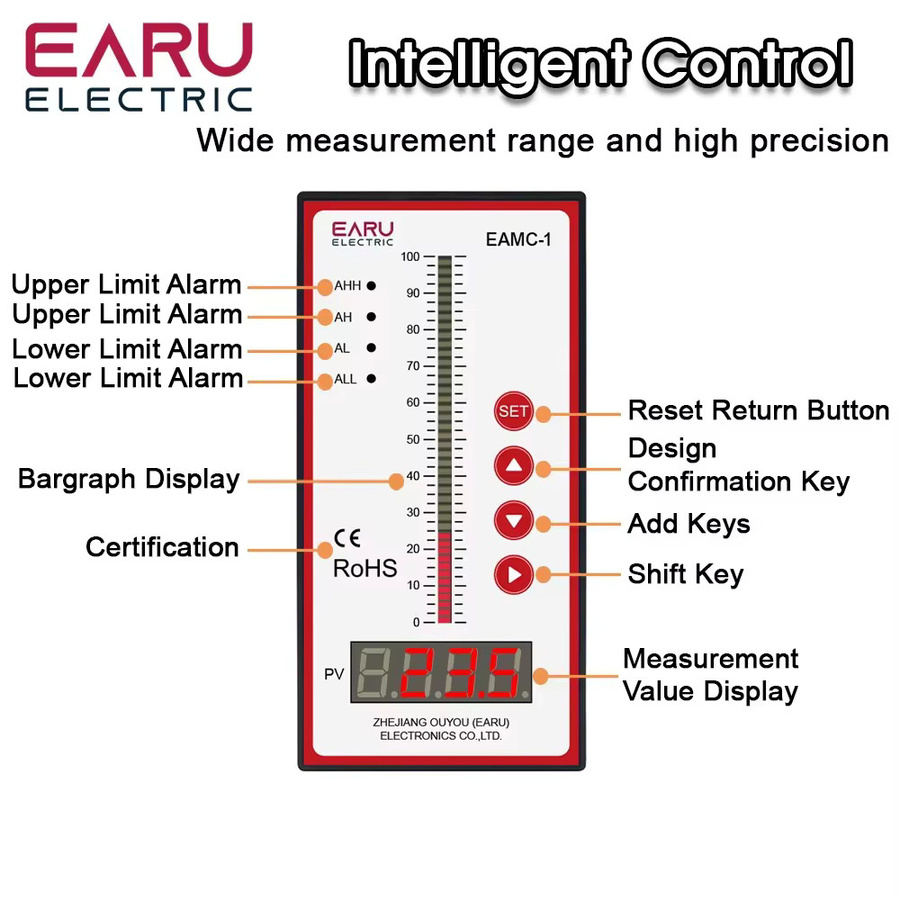 EARU Integraler Füllstandssensor-Sender mit 4-20mA Ausgang zur Messung von Flüssigkeit, Öl und Wasser als Schwimmerschalter (1M-10M) - Bild 3