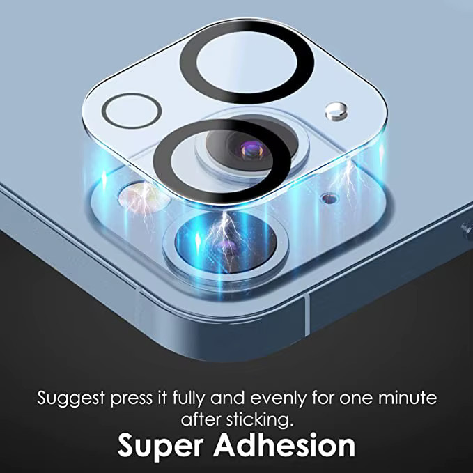 3er Set Kamera Schutzglas für Apple iPhone 15 14 13 12 11 Pro Max mit Nachtmodus-Ring in Transparent - Bild 3
