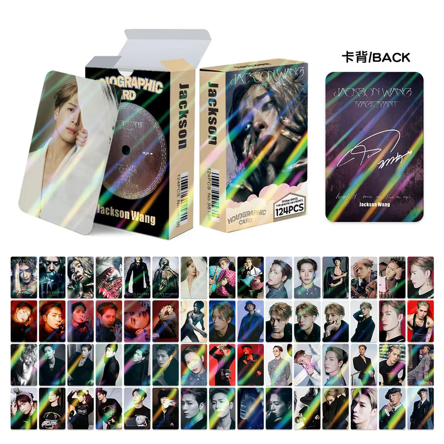 Jackson Wang MAGICMAN 2 Album Set mit 124 Stück holografischen Lernkarten und Bonus-Aufklebern in Multicolour - Bild 4