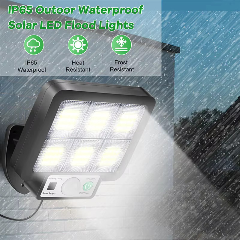 ESMARTER LED Solar Wandleuchte Schwarz mit Bewegungssensor und 3 Modi für Garten und Außenbereich - Bild 4