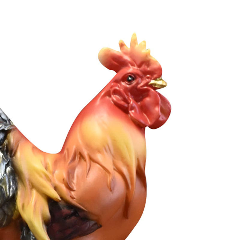 Dekorative Hahn Skulptur aus Harz von Homyl als Glücksbringer-Figur für Schreibtisch und Tischdekoration - Bild 5