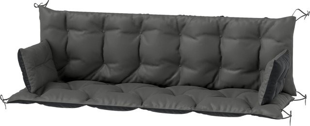 Outsunny Sitzkissen-Set aus Polyester in Schwarz, Beige und Grau, wasserabweisend und gesteppt, B/H/L: 110 x 8 x 180 cm - Bild 1
