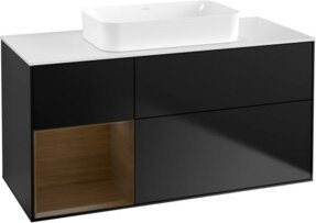 V&B Waschtischunterschrank Finion in Blau Lacquer, B/T: 120 x 60 cm - Bild 1