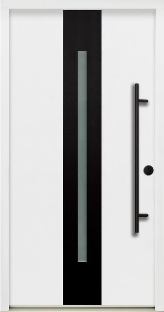 Splendoor Sicherheits-Haustür ThermoSpace Prime Dublin RC2 in Weiß mit Glaseinsatz, B/H: 100 x 210 cm, Anschlag Rechts - Bild 1