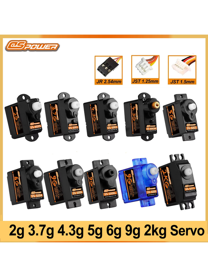 DSPOWER Micro Digital Servo Motor, Kunststoff/Metall, Zubehör - Bild 3