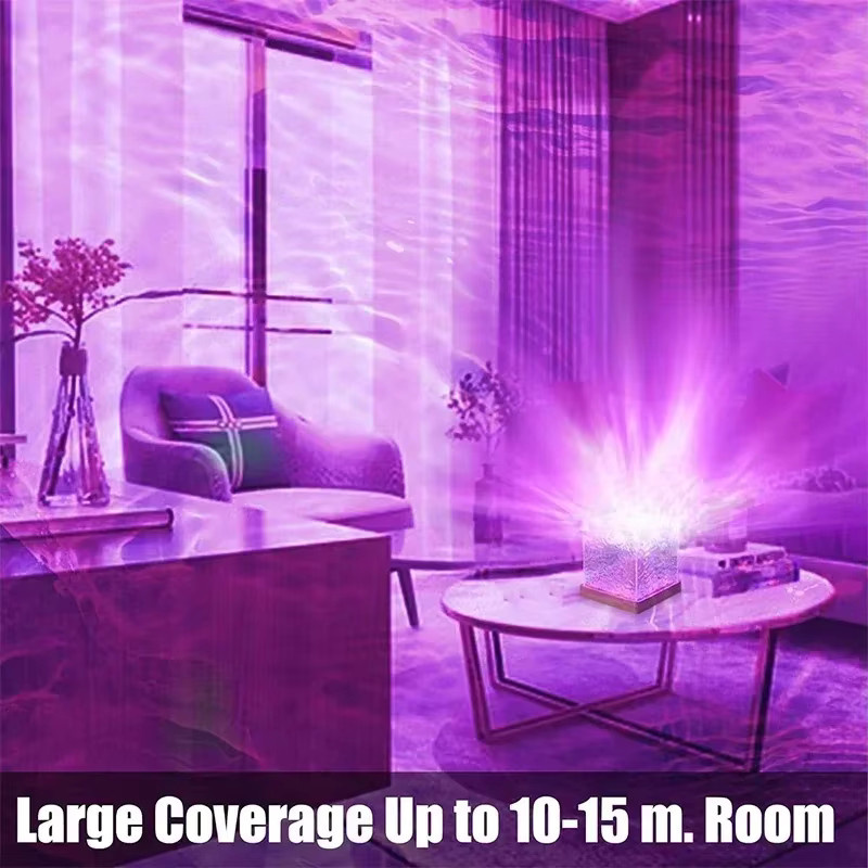 Heinast Ozeanwellen-Projektorlicht mit 16 Farben und Mitternachts-Aura-Aurora-Effekt als Unterwasserprojektor und Nachtlicht für Zuhause, Büro, Bar oder Restaurant - Bild 3