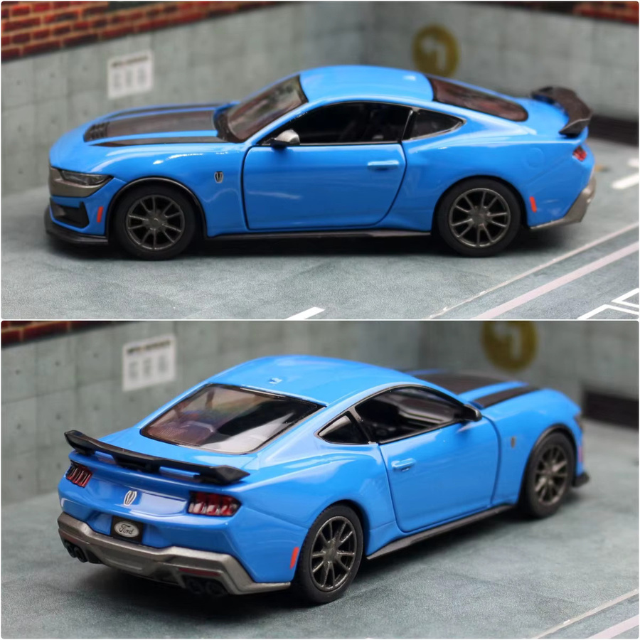 KiNSMART Metallspielzeugautomodell 1:36 Ford Mustang Porsche 911 Dodge Bugatti Chiron BMW Pickup Truck GT Sport Race - Bild 2