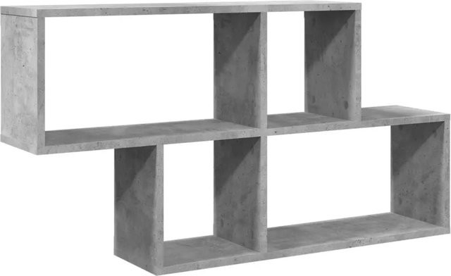 vidaXL Wandregal aus Holzwerkstoff in Betongrau, B/T/H: 100 x 20 x 53 cm - Bild 1