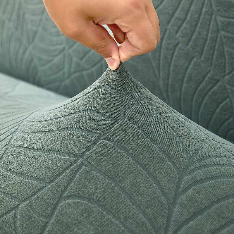 Wasserdichter Jacquard-Faltsofabezug in Blattform mit hoher Elastizität, Polyester, Größe M (160-190 cm) - Bild 3