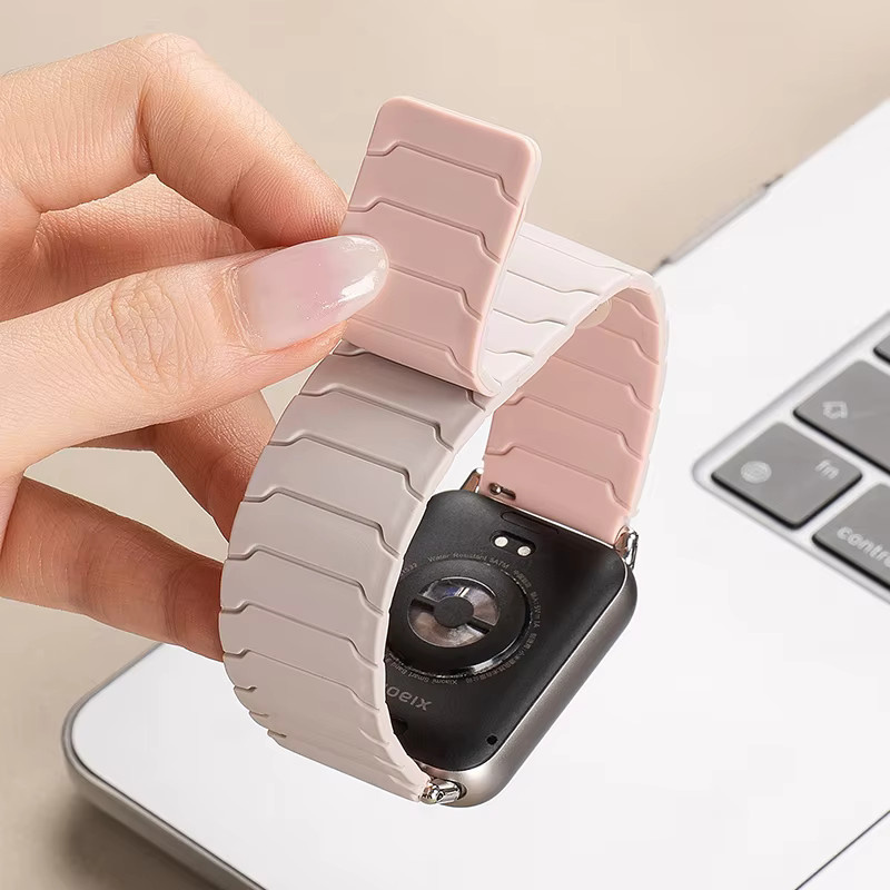 Magnetisches Schlaufenarmband für Xiaomi Mi Band 10 Pro/8 Pro/9 Pro, Silikon, Weiß, Unisex - Bild 2