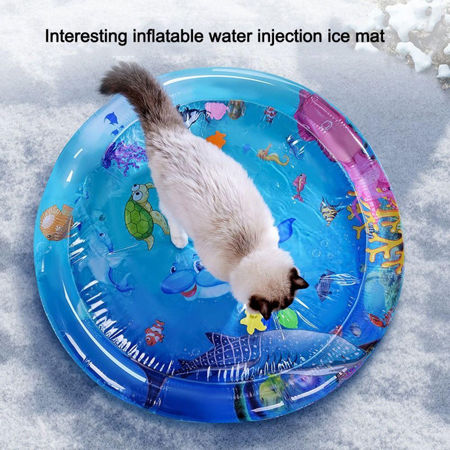 Whantan Katze Hund Wasserspielmatte Wasserbefüllbar 65cm Frog - Bild 3
