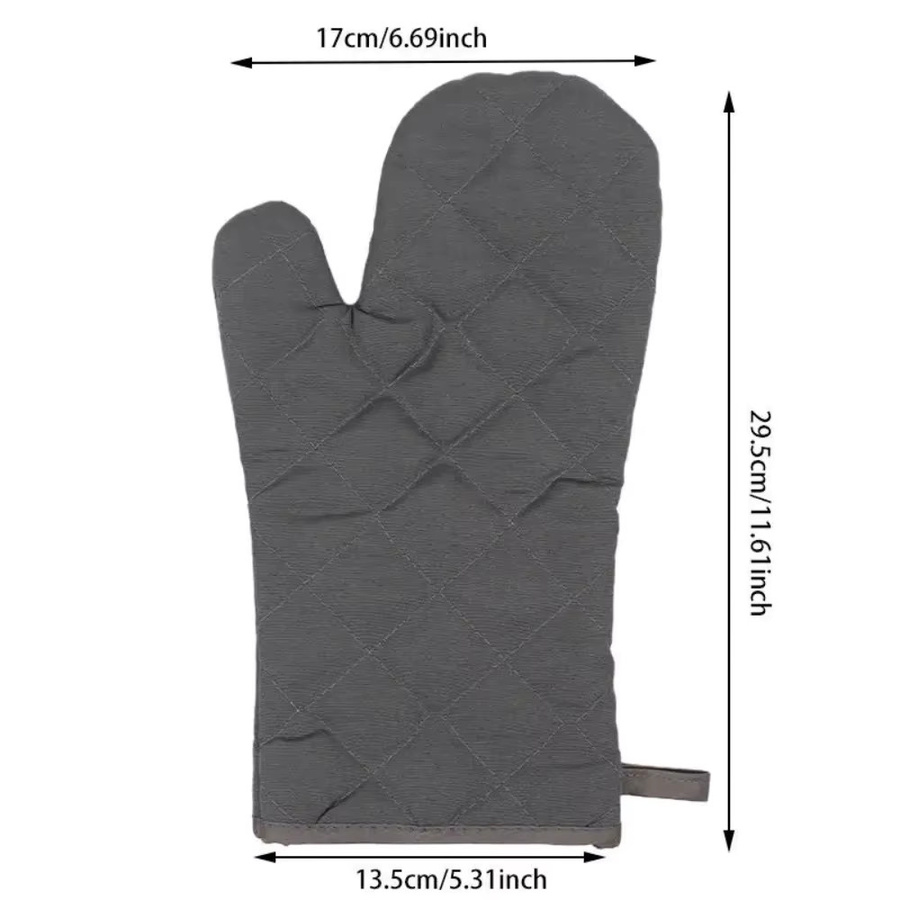 FEB.WIND Hitzebeständige Ofenhandschuhe aus Baumwolle, mehrfarbig, ideal zum Kochen und Backen - Bild 4