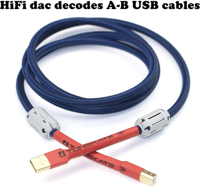 MEEAOCC HiFi OCC versilbertes USB-Audiokabel mit USB-A Anschluss für DAC, Soundkarte und Mischpult, Farbe: Silber - Bild 1