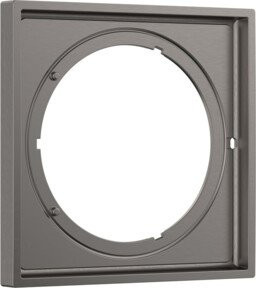 Hansgrohe Verlängerungsrosette in Brushed Black Chrome, Durchmesser: 17,0 cm - Bild 1