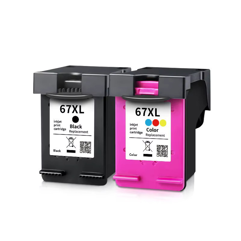 HP 67XL Tintenpatronen Kombipackung Multicolor für Inkjet Drucker kompatibel mit Deskjet 2755e 2700 2855e 4155e 4100 und Envy 6055 6055e - Bild 4