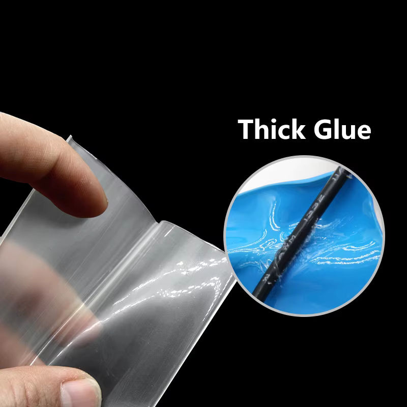 Selbstklebender Schrumpfschlauch transparent mit Kleber und Drahtschutz, doppelwandig, Durchmesser: 4 mm, 6 mm, 8 mm, 12 mm, 16 mm, 20 mm, 24 mm, 32 mm, 40 mm, 52 mm - Bild 2