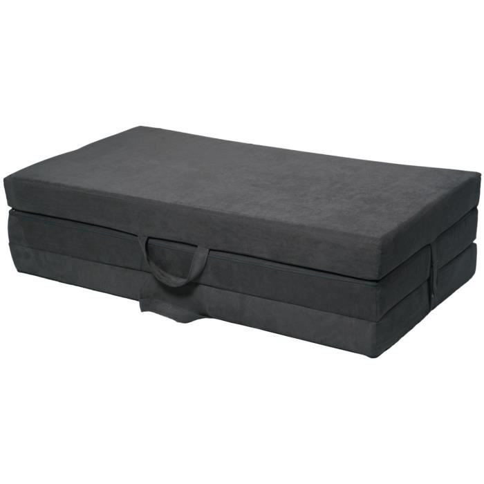 Viking Choice Gästematratze aus Schaumstoff, grau, B/T/H: 200 x 120 x 10 cm - Bild 2