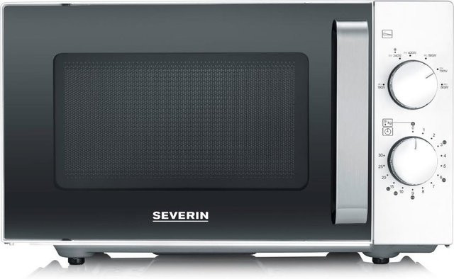 Severin Mikrowelle MW 7765 in Weiß, Schwarz und Edelstahl - Bild 1