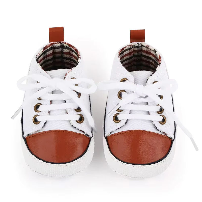 MUPLY Leinwand Baby Sport Turnschuhe für Neugeborene und Kleinkinder in Grün und Mehrfarbig - Bild 3