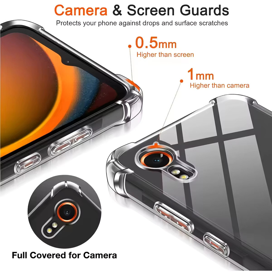 Stoßfeste transparente Silikon-Handyhülle für Samsung Galaxy XCover7 Pro - Bild 3