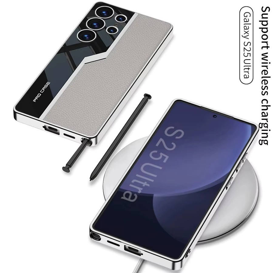 Leder Schutzhülle mit Auto Design für Samsung Galaxy S25 Ultra Plus, S24 und S23 Ultra in Purple - Bild 4