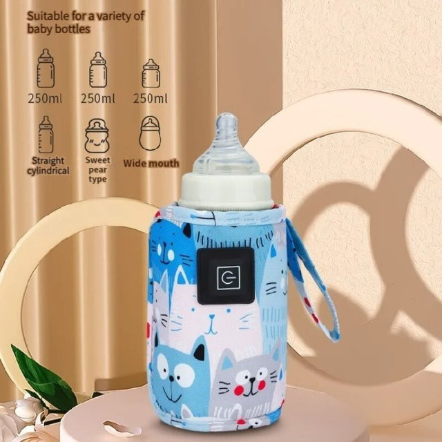 Tragbarer USB Milchwärmer mit drei Temperaturstufen für Babyflaschen in Multicolour - Bild 1