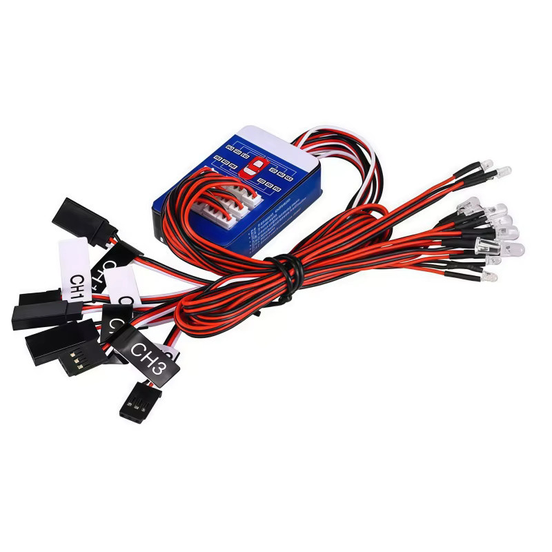 BANGSHE RC-Licht 12 LED-Beleuchtungsset, für 1/10 Maßstab Modelle, Zubehör - Bild 3