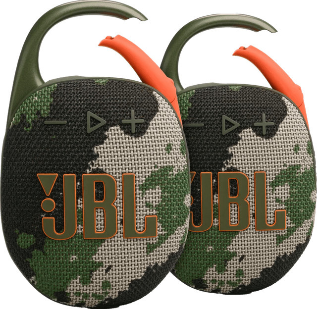 JBL Clip 5 Squad Doppelpack Bluetooth Lautsprecher Multicolour IP67 - Bild 1