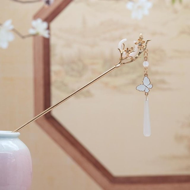 YULIN Haarstab, Schmetterling Blume Quaste, Damen - Bild 1