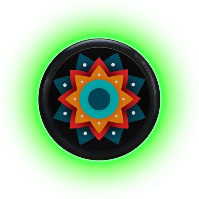 TOMTOP JMS LED-Leuchtende Flying Disc, Grün - Bild 1