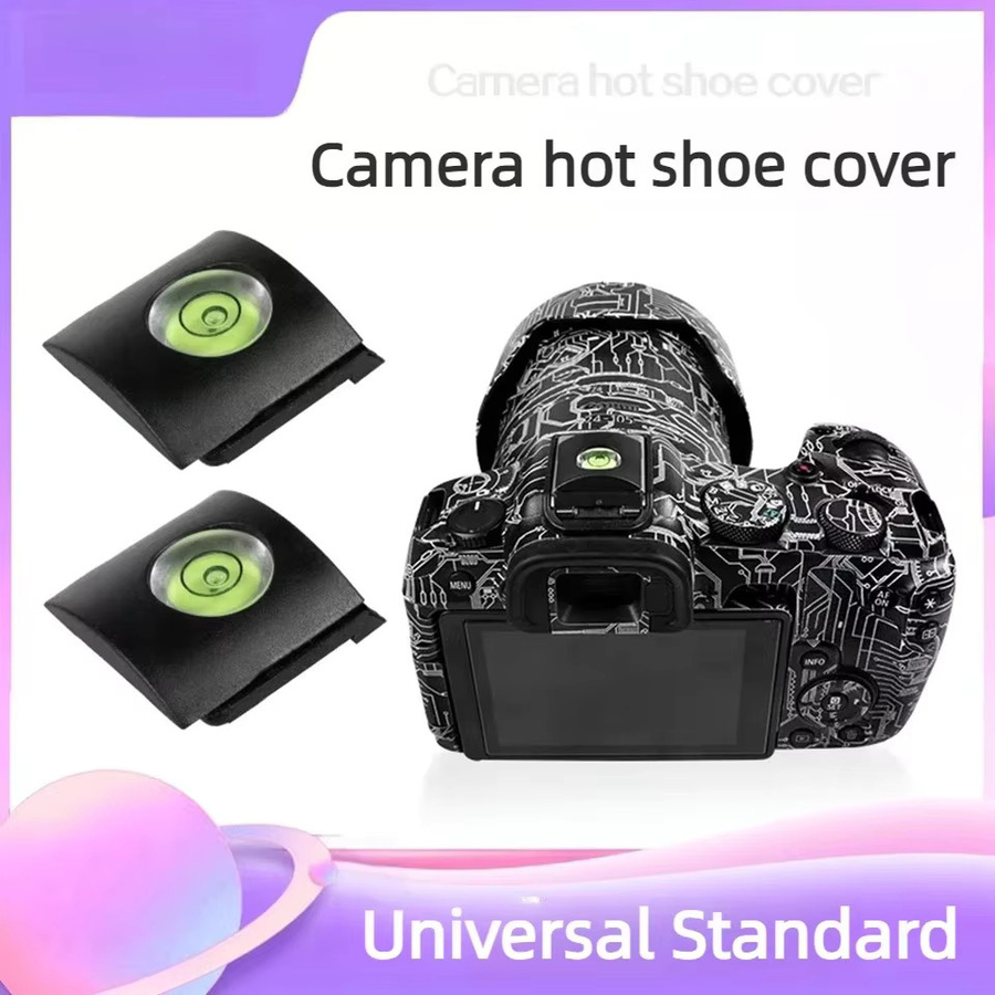 SONOVEL Universal Wasserwaage Kamera Blitzschuh Schutzhülle in Schwarz für Canon Nikon Olympus und Pentax DSLR SLR Kameras - Bild 3