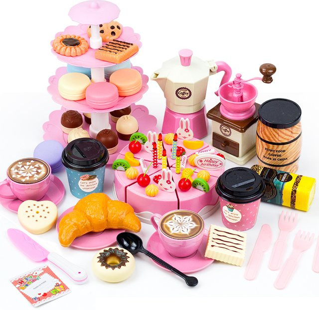 Iu Sxter Lebensmittel Tee-Set, Spielzeug, Mädchen, Rosa / Pink, Kunststoff - Bild 1