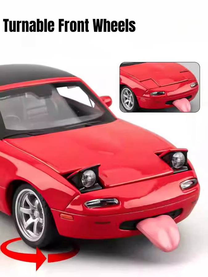 WELLY Mazda MX-5 Miata Roadster, Spielzeugautomodell, 1:32, mit Ton und Licht - Bild 2