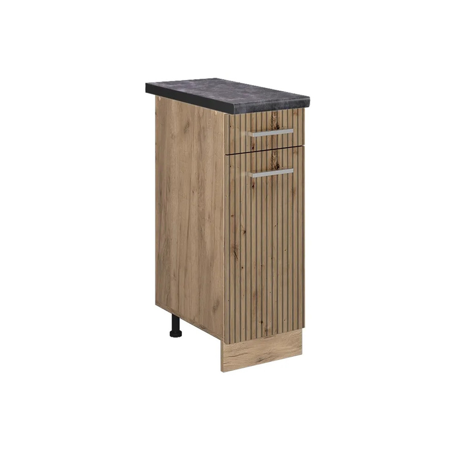 Vicco Küchenunterschrank R-Line Artisan-Eiche Goldkraft Eiche und Anthrazit, B: 30 cm, H: 81,6 cm, T: 60 cm - Bild 2