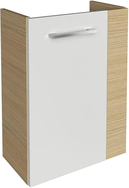 Fackelmann Waschbeckenunterschrank SBC Gäste Bad Sandeiche Weiß Hochglanz B/H/T: 44 x 60 x 24,3 cm - Bild 1