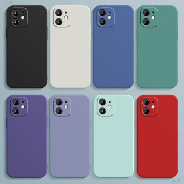 Ricestate Candy Color Silikon Soft Case stoßfeste Kamera Schutzhülle für iPhone in Weiß - Bild 1