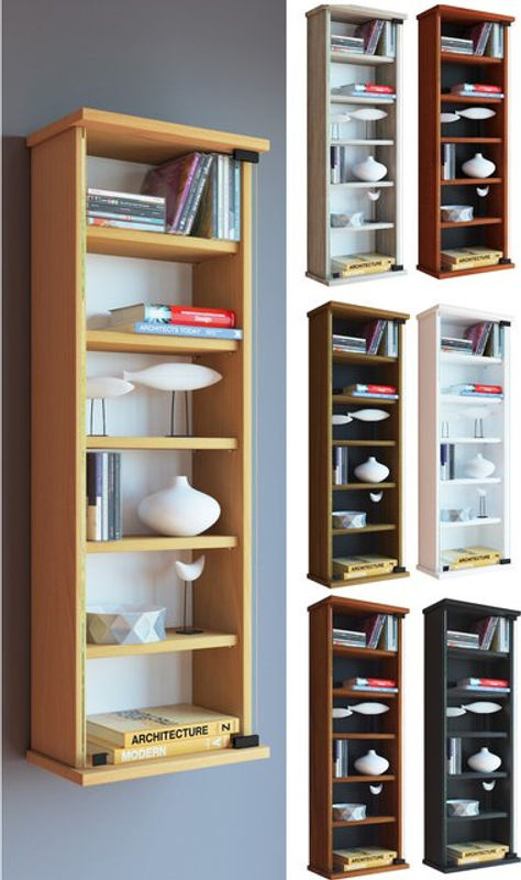 VCM Wandregal Loposa aus Holzwerkstoff in Braun mit Holzstruktur-Nachbildung, B: 91,5 cm, H: 31 cm, T: 18 cm - Bild 3