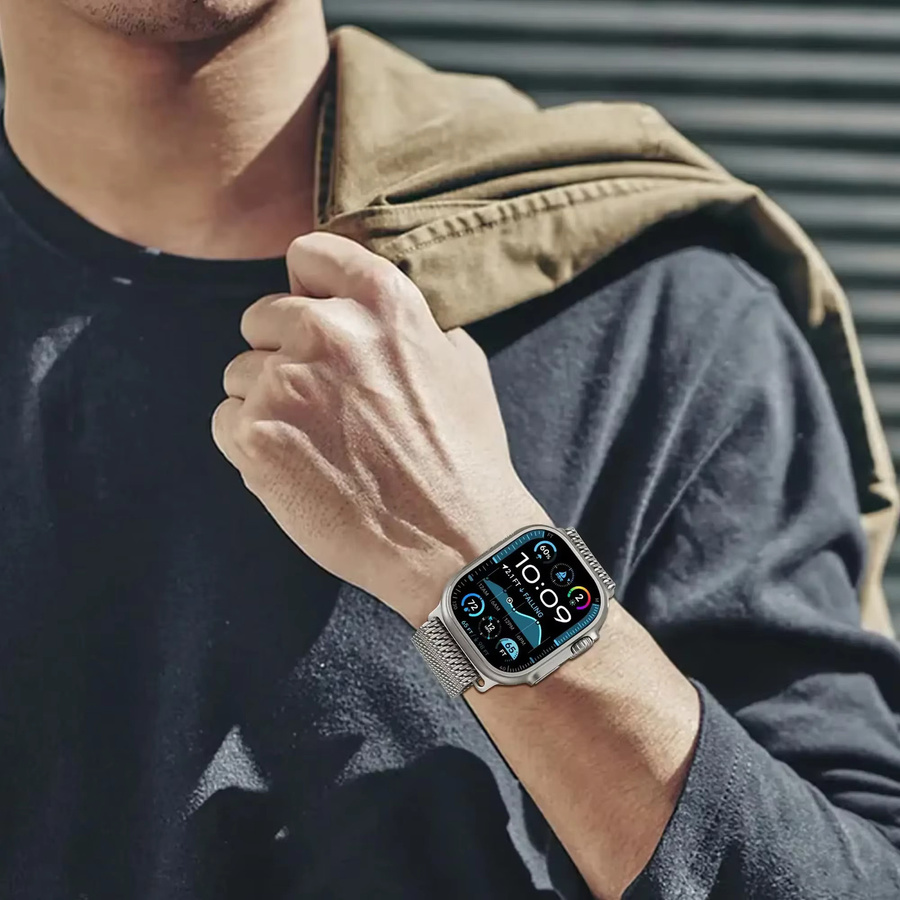Titanarmband Milanese Loop, Unisex, für Apple Watch Ultra 2 49 mm 44 45 46 mm 40 41 mm - Bild 4
