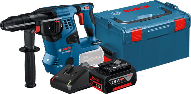 Bosch Professional GBH 18V-22 Akku-Starterset mit 5,0 Ah GBA Akku in Blau - Bild 1