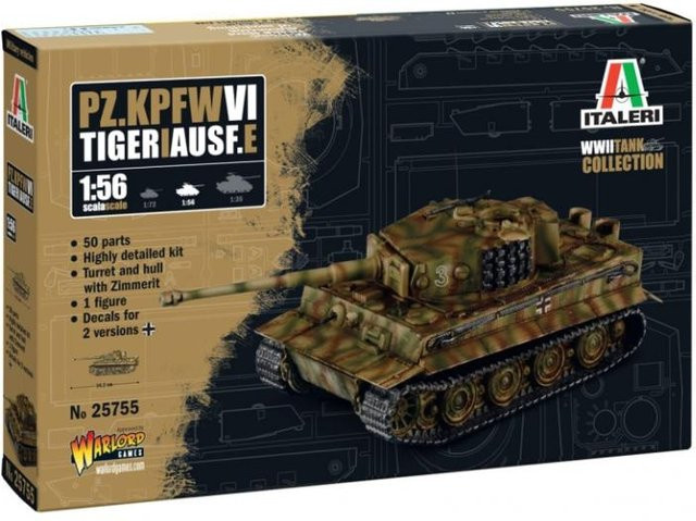 Italeri Pz.Kpfw. VI Tiger I Ausf. E, Fahrzeug, 1:56 - Bild 1