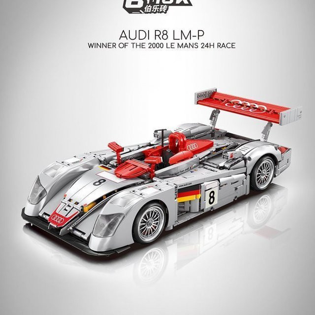 XMWL R8 Formel Auto Modell Bausteine, Speed Racing Fahrzeug, ab 14 Jahren - Bild 1