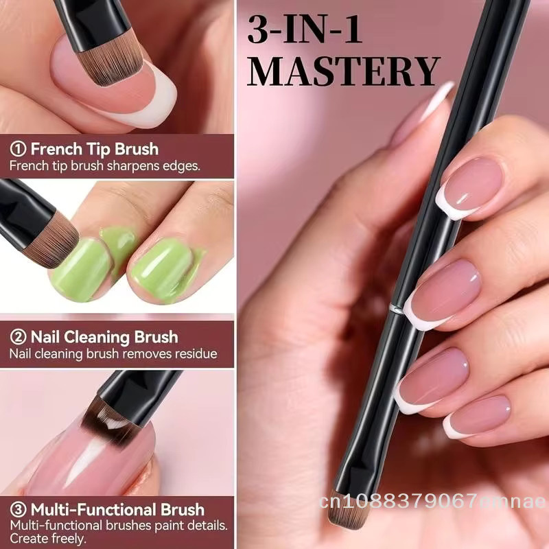 ZYAS Nagelbürste, Schwarz, für Gel- und Acrylnägel - Bild 2