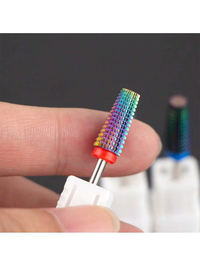 Ablinsite Nagelschleifköpfe aus Wolframstahl, 1 oder 5 Stück, mehrfarbig - Bild 3